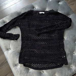 Knit black sweater